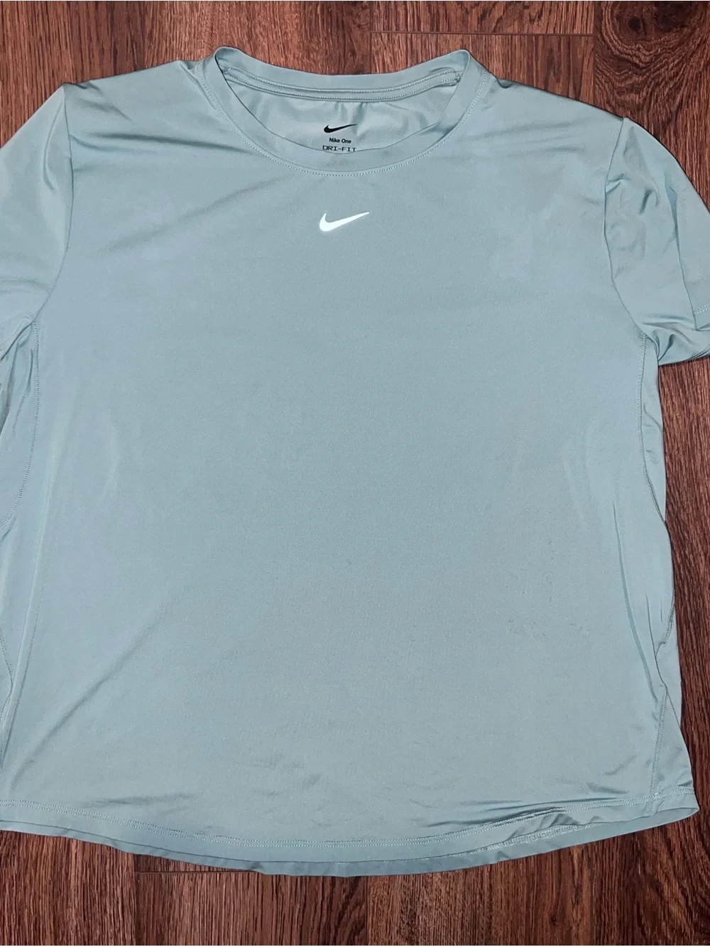 Nike Light Blue Short Sleeve Top and High-Waist Leggings Set
